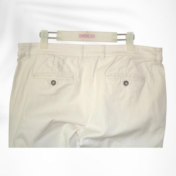 Sussan Trouser Straight Pants Size 14 Creme Mid Rise Stretch Work Wear - Picture 8 of 10